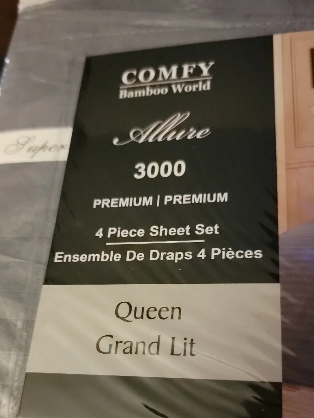 Allure 3000 Queen Sheet Set by Comfy - Gray